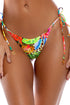 Luli Fama Lush Horizons Wavy Ruched Back Tie Side Bottom